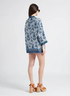 GERARD DAREL NALINE - Kimono Met Print | Blauw -Kleding Winkel 4186907