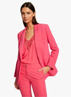 MORGAN VTAC - Getailleerd Jasje Met Reverskraag | Roze