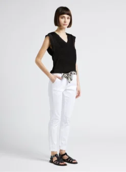 LE TEMPS DES CERISES ARKET - Geplooide Top Met V-hals | Zwart -Kleding Winkel 4209082