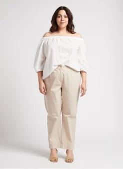 PERSONA BALDO - Katoenen Tuniek Met Borduursel | Wit -Kleding Winkel 4236648