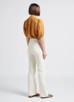 BENSIMON JAKIE - Katoenen Top Met Ronde Hals | Goudkleurige -Kleding Winkel 4245445