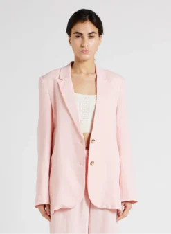 MOSS COPENHAGEN KARIMA - Blazer Linnenblend | Roze