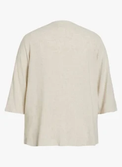 FILIA - Top Met V-hals | Beige -Kleding Winkel 4254229