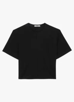 ZAPA TREY - T-shirt Met Ronde Hals En Open Detail Op De Rug | Zwart -Kleding Winkel 4256982