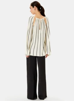 ZAPA NESSARI - Gestreepte Blouse Met Ronde Hals | Veelkleurig -Kleding Winkel 4257191