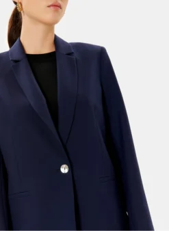 ZAPA VICTORIA - Blazer Van Gerecyclede Wol | Blauw -Kleding Winkel 4257318