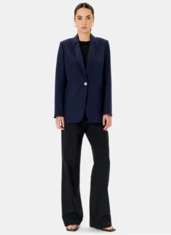 ZAPA VICTORIA - Blazer Van Gerecyclede Wol | Blauw