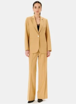 ZAPA VICTORIA - Blazer Van Gerecyclede Wol | Beige -Kleding Winkel 4257321