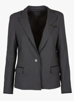 Ikks Getailleerde Blazer | Zwart