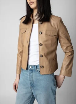 Zadig & Voltaire LIAM - Leren Jack | Bruin