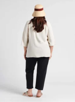 FILIA - Top Met V-hals | Beige -Kleding Winkel 4280232