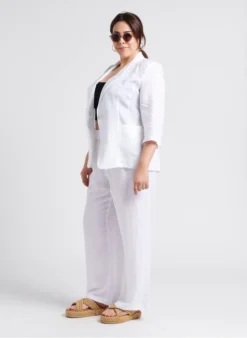 PERSONA CARACAS - Linnen Jasje Met Reverskraag | Wit 8 PERSONA CARACAS - Linnen Jasje Met Reverskraag | Wit -Kleding Winkel 4280254