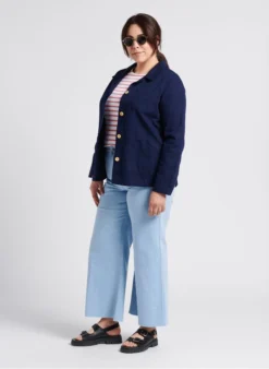 Armor-Lux HERITAGE - Vissersjack Met Houten Knopen | Blauw -Kleding Winkel 4280378