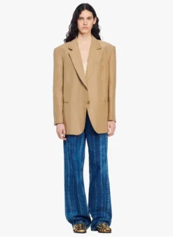 Sandro ROBANNE - Jasje Met Reverskraag | Beige 6 Sandro ROBANNE - Jasje Met Reverskraag | Beige -Kleding Winkel 4291692