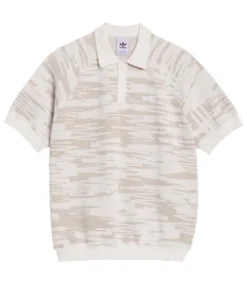 ADIDAS Nora Short Sleeve Polo - White/Brown