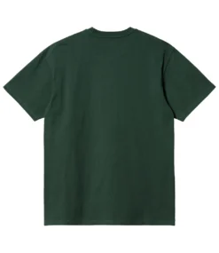 CARHARTT Chase T-Shirt - Discovery Green/Gold -Kleding Winkel carhartt chase t shirt discovery green gold 2