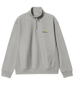 CARHARTT Half Zip American Script Sweat - Marengo
