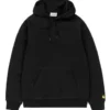 CARHARTT Hooded Chase Sweat - Black/Gold