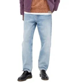 CARHARTT Newel Pant - Blue/Light Used Wash