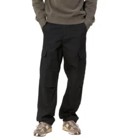 CARHARTT Regular Cargo Pant - Black/Rinsed