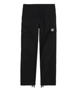 CARHARTT Regular Cargo Pant - Black/Rinsed -Kleding Winkel carhartt regular cargo pant black rinsed 5