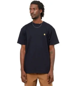 CARHARTT S/S Chase T-Shirt - Dark Navy/Gold