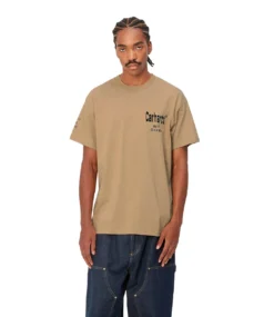 CARHARTT S/S Home T-Shirt - Dusty H Brown/Black -Kleding Winkel carhartt s s home t shirt dusty h brown black 6