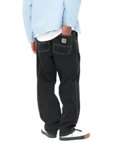 CARHARTT Simple Pant - Black/Heavy Stone Wash -Kleding Winkel carhartt simple pant black heavy stone wash 2