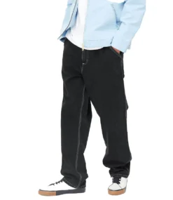 CARHARTT Simple Pant - Black/Heavy Stone Wash -Kleding Winkel carhartt simple pant black heavy stone wash 3