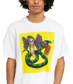 ELEMENT Hirotton Snake T-Shirt - Optic White -Kleding Winkel element hirotton snake t shirt optic white 2