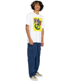 ELEMENT Hirotton Snake T-Shirt - Optic White -Kleding Winkel element hirotton snake t shirt optic white 6