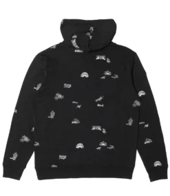 FEELINGS Sketch Hooded Sweatshirt - Black -Kleding Winkel feelings sketch hooded sweatshirt black 2