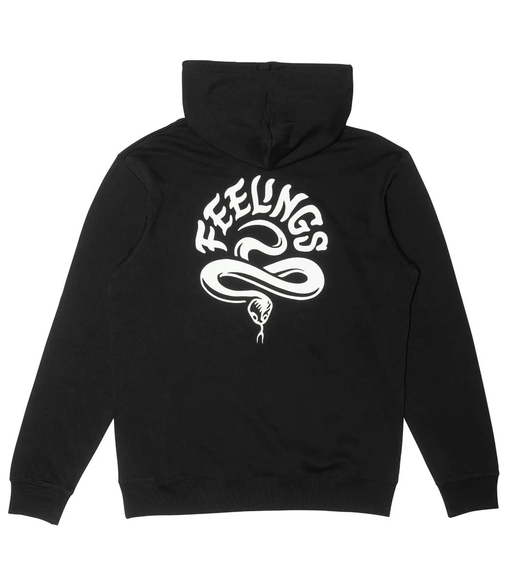 FEELINGS Snake Hoodie - Black 2 FEELINGS Snake Hoodie - Black - Afbeelding 2