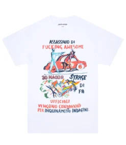 FUCKING AWESOME Car Explosion T-Shirt - White -Kleding Winkel fucking awesome car explosion t shirt white 3