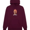 FUCKING AWESOME Flame Skull Hoodie - Maroon