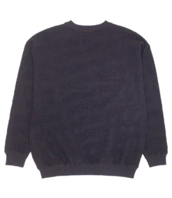 FUCKING AWESOME Jacquard Logo Crewneck Black - Black -Kleding Winkel fucking awesome jacquard logo crewneck black black 2