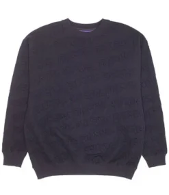FUCKING AWESOME Jacquard Logo Crewneck Black - Black