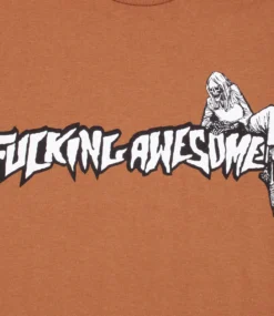 FUCKING AWESOME Muerto T-Shirt - Brown Sugar -Kleding Winkel fucking awesome muerto t shirt brown sugar 2