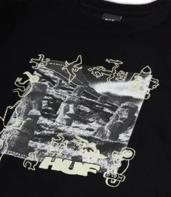 HUF Ancient Mysteries T-Shirt - Black -Kleding Winkel huf ancient mysteries t shirt black 3