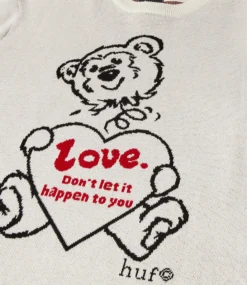 HUF Bad News Crewneck Sweater - Bone -Kleding Winkel huf bad news crewneck sweater bone 4