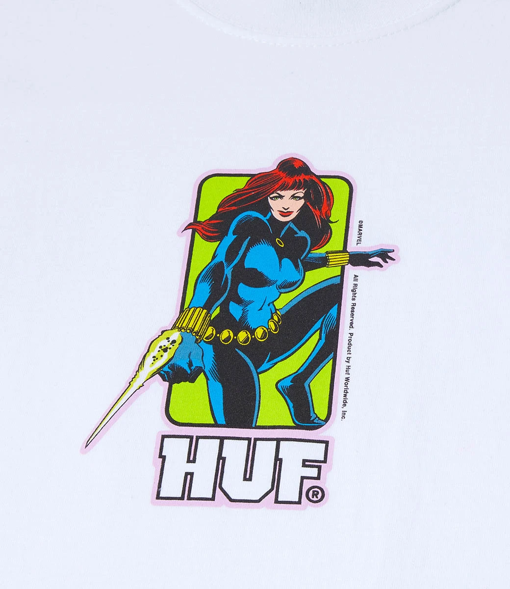 HUF Black Widow S/S Tee - White 3 HUF Black Widow S/S Tee - White - Afbeelding 3