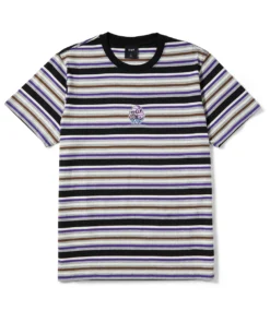 HUF Cheshire Stripe Knit Top - Black -Kleding Winkel huf cheshire stripe knit top black 2
