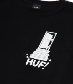 HUF Cosmic Trip T-Shirt - Black -Kleding Winkel huf cosmic trip t shirt black 3