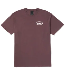 HUF Cousin Of Death T-Shirt - Eggplant -Kleding Winkel huf cousin of death t shirt eggplant 2