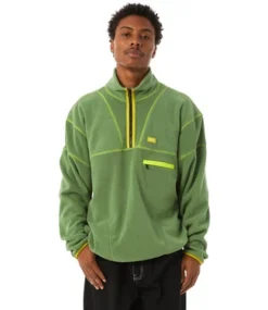 HUF Elysian Quarter Zip Fleece - Avocado