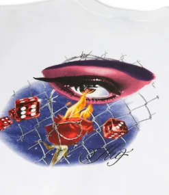 HUF Feline Eye T-Shirt - White -Kleding Winkel huf feline eye t shirt white 3