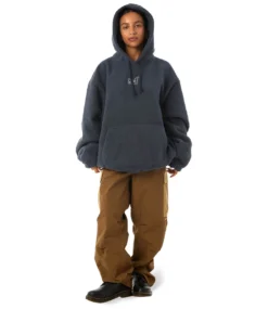 HUF Griffith Hooded Fleece - Blue Night -Kleding Winkel huf griffith hooded fleece blue night 5