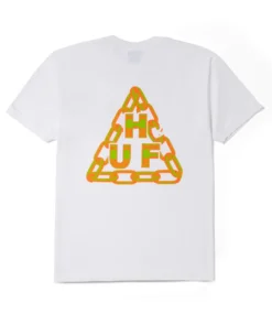 HUF Hard Links T-Shirt - White -Kleding Winkel huf hard links t shirt white 2