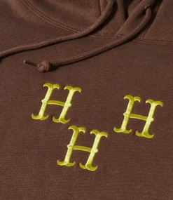 HUF Hat Trick Hoodie - Coffee -Kleding Winkel huf hat trick hoodie coffee 2