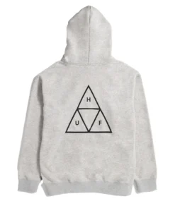 HUF Huf Set Triple Triangle Hoodie - Heather Grey -Kleding Winkel huf huf set triple triangle hoodie heather grey 2